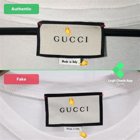 gucci tag real vs fake|gucci t shirt authenticity check.